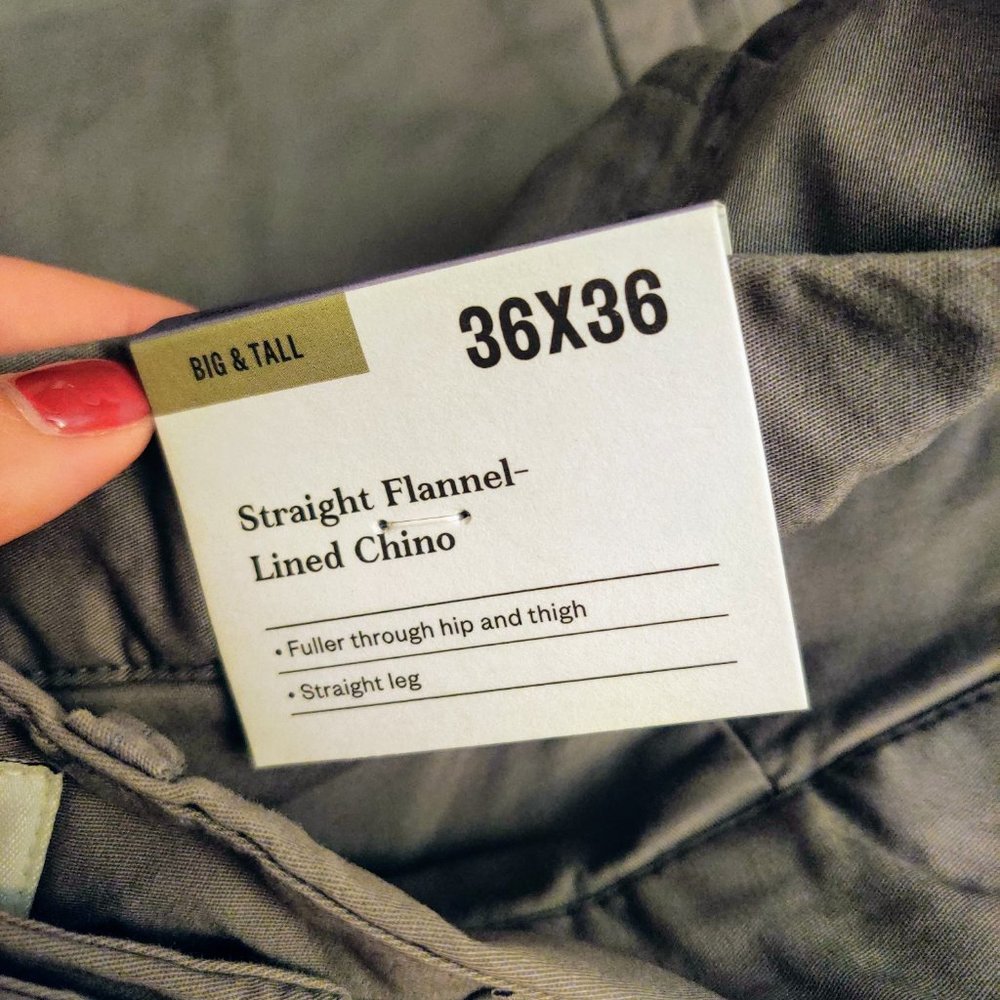 NWT Men's Straight Gray Chinos